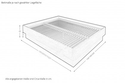 MULTIFLEX von Schlüter Möbelfabrik - Bett mit Bettkasten & Springaufrahmen