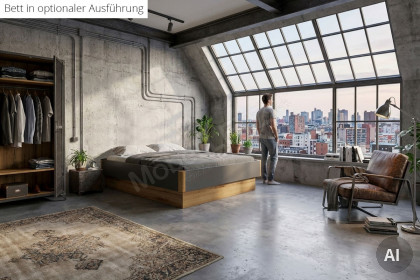 MULTIFLEX von Schlüter Möbelfabrik - Bett mit Bettkasten & Springaufrahmen