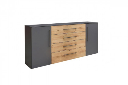 MULTIFLEX von Schlüter Möbelfabrik - Sideboard NEXT schiefergrau - Artisan Eiche