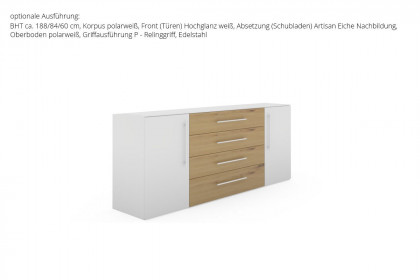 MULTIFLEX von Schlüter Möbelfabrik - Sideboard NEXT schiefergrau - Artisan Eiche