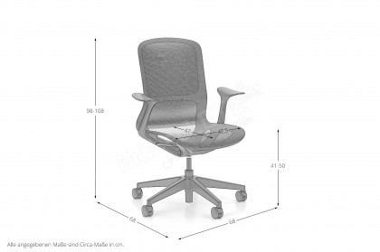 Airi von Nowy Styl - Homeofficestuhl blue