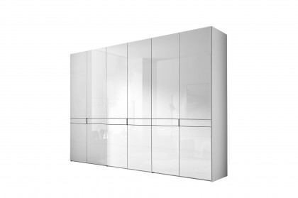 Extenso-sleeping von Staud - Drehtürenschrank weiß/ Alpinweißglas