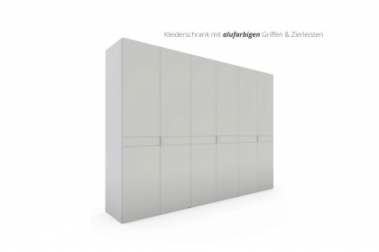 Extenso-sleeping von Staud - Drehtürenschrank weiß/ Alpinweißglas