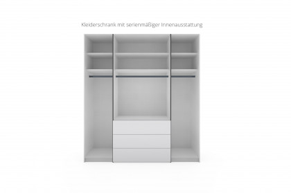 Extenso-sleeping von Staud - Schlafzimmerschrank mit Schubkästen weiß