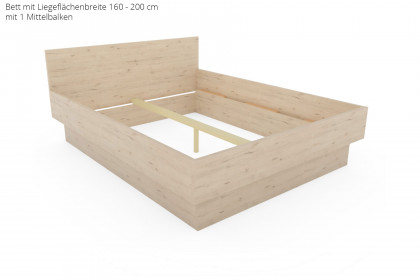 MULTIFLEX von Schlüter Möbelfabrik - Studiobett 100x200 cm Eiche San Remo