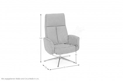 3291 von Hjort Knudsen - Relaxsessel graphite
