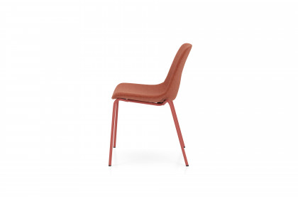 Sitari von Nowy Styl - Besucherstuhl orange-braun gepolstert