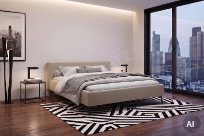 Adena von Candy Sleep - Polsterbett taupe