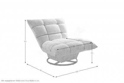 Linus-LE26 von ED-Lifestyle - Einzelsessel black