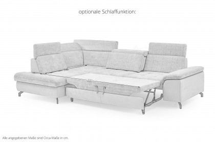 MP-IN25051 von Megapol - Ecksofa links silver-stone