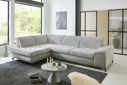 MP-IN25051 von Megapol - Ecksofa links silver-stone