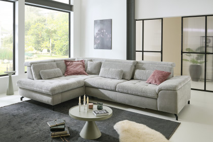 MP-IN25051 von Megapol - Ecksofa links silver-stone
