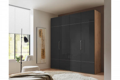 Extenso-sleeping von Staud - Kleiderschrank Artisan Eiche/ Anthrazitglas