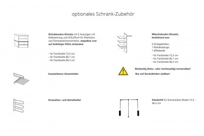 Cardiff von Wiemann - Schweber mit Synchron-Öffnung Eiche teilmassiv