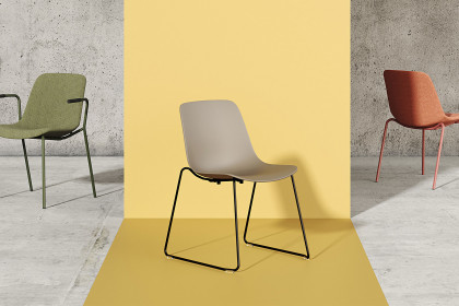 Sitari von Nowy Styl - Kufenstuhl taupe