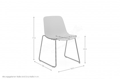 Sitari von Nowy Styl - Kufenstuhl taupe