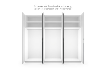 CD Studioline von Disselkamp - Kleiderschrank Echtlack satingrau