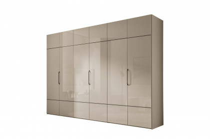 Extenso-sleeping von Staud - Schrank sandfarben ca. 298 cm breit mit Glasfront