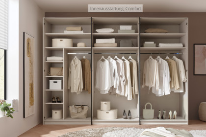 Extenso-sleeping von Staud - Schrank sandfarben ca. 298 cm breit mit Glasfront