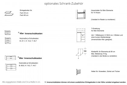 CD Studioline von Disselkamp - Eckschrank mit TV-Element Wildeiche - taupe
