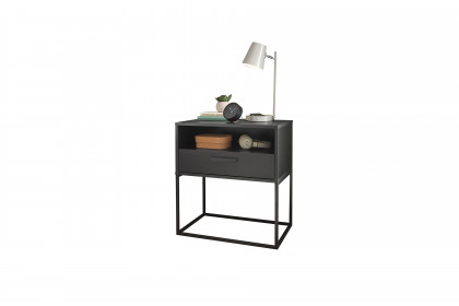 Cudro von POL Power - breite Nachtkommode graphit ca. 65 cm hoch
