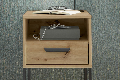 Cudro von POL Power - Boxspringbett-Nachtschrank Artisan Eiche Nachbildung