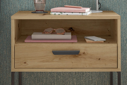 Cudro von POL Power - Nachtkonsole mit Stauraum Artisan Eiche Nachbildung