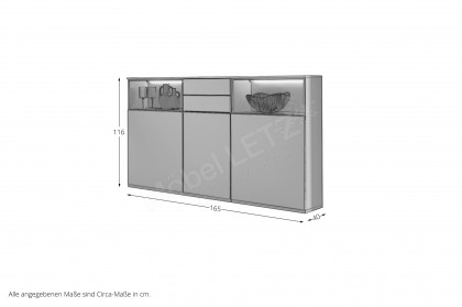 Zudar von Stralsunder - Highboard BK16571 schilfgrün