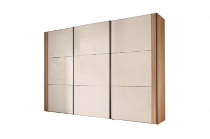 Sinfonie Plus von Staud - Schwebetürenschrank Milano-Eiche/ Elfenbeinglas