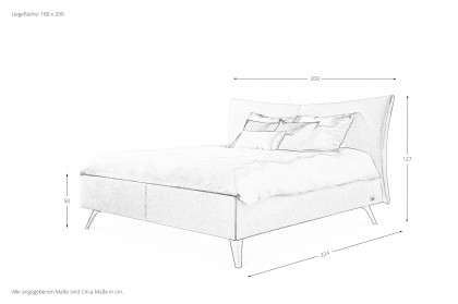 Design Bett von Tempur® - Polsterbett Pure antarctica
