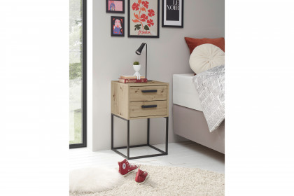Suna-sleeping von POL Power - Nachtkommode Artisan Eiche mit 2 Schubkästen