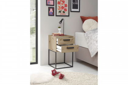 Suna-sleeping von POL Power - Nachtkommode Artisan Eiche mit 2 Schubkästen