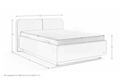 Composium von RUF Betten - Boxspringbett KTX erde