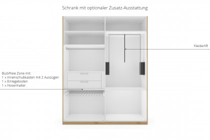 Comfort-V von Disselkamp - Kleiderschrank Wildeiche - taupe