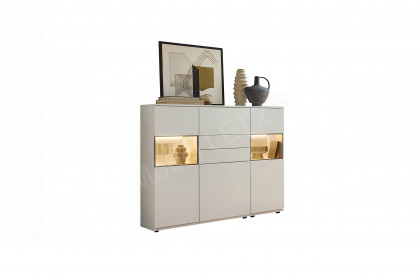 Zudar von Stralsunder - Highboard B15071 tonweiß matt