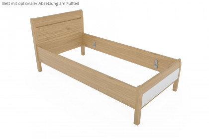 Comfort-V von Disselkamp - Stollenbett Wildeiche-Furnier 100x200 cm