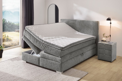 Theresa von Jockenhöfer - Boxspringbett in Dunkelgrau