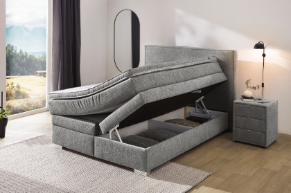 Theresa von Jockenhöfer - Boxspringbett in Dunkelgrau