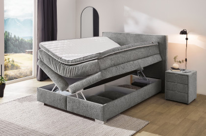 Theresa von Jockenhöfer - Boxspringbett in Dunkelgrau