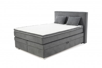 Theresa von Jockenhöfer - Boxspringbett in Dunkelgrau
