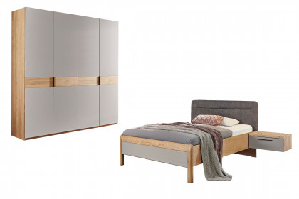 Comfort-V von Disselkamp - Single-Schlafzimmer Wildeiche - taupe