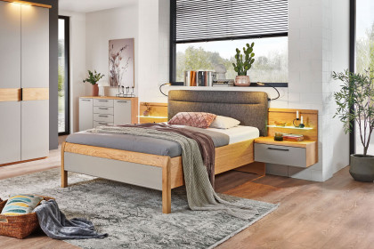 Comfort-V von Disselkamp - Single-Schlafzimmer Wildeiche - taupe