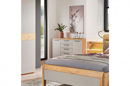 Comfort-V von Disselkamp - Single-Schlafzimmer Wildeiche - taupe
