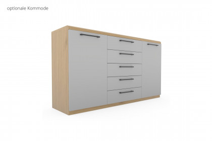 Comfort-V von Disselkamp - Single-Schlafzimmer Wildeiche - taupe