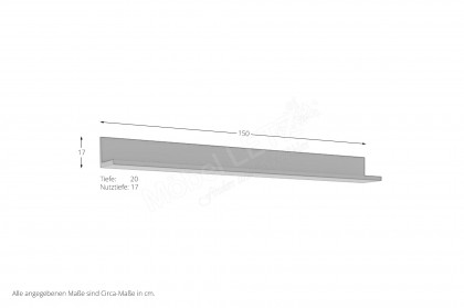 Kira-System von Musterring - Wandboard graphit