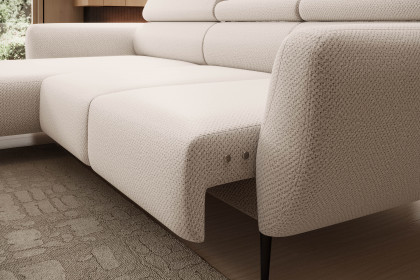 Alisson S von WERSAL - Ecksofa Variante links creme