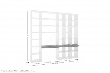 Kara-System von Musterring - Bücherregal mit Schreibplatte