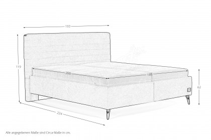 Studio Bed 001 von JOOP! - Polsterbett natur