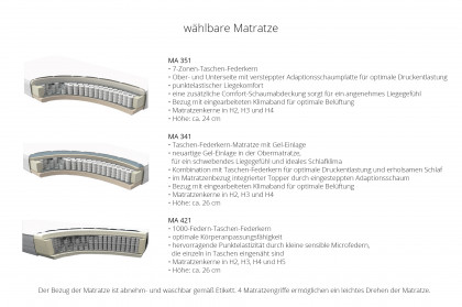 Studio Bed 001 von JOOP! - Polsterbett natur