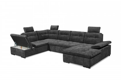 Ronda von ED-Lifestyle - Wohnlandschaft links black
